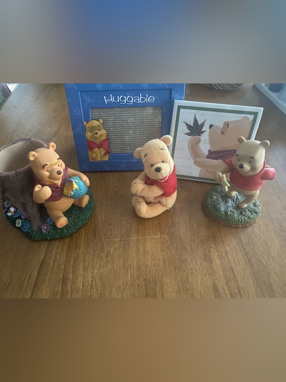 Vintage Classic Winnie the Pooh Aesthetic Decor & Figurine Bundle Lot